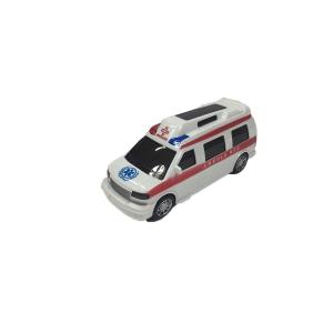 Pilli 3D Işık ve Ses Düzenekli Hareketli Oyuncak Ambulans Arabası