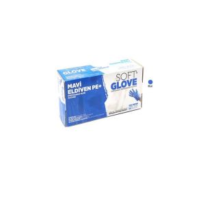 Soft Glove Mavi Pudrasız Tek Kullanımlık Eldiven S Beden 100 ADET