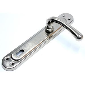 Normal Anahtarlı Oda Kapısı Kolu Takımı Ön-Arka 4 Adet 2 Set Nikel Metal Gövdeli iç Kapı Kol Seti