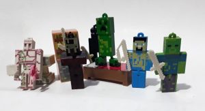 6 Karakter Figürü İçeren 16 Parçalı Minecraft Karakterleri Oyun Seti