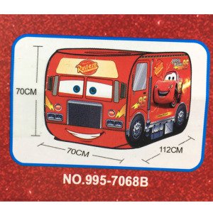 Disney Lisanslı Oyun Evi İç ve Dış Mekan Cars 3 Çocuk Oyun Çadırı 70x70x112cm Arabalar