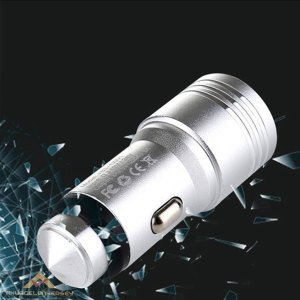 Hızlı 5V/3.1A-1.0A Metal Araç İçi Çakmaklık Girişli Şarj Aleti
