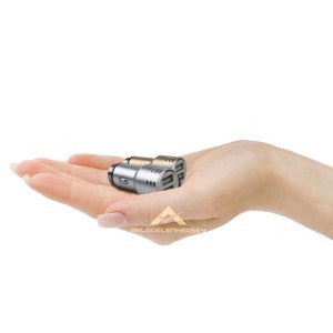 Hızlı 5V/3.1A-1.0A Metal Araç İçi Çakmaklık Girişli Şarj Aleti