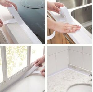 BEYAZ Su Sızdırmaz Lavabo Kenar Bandı (KUTUSUZ)(3.2m)