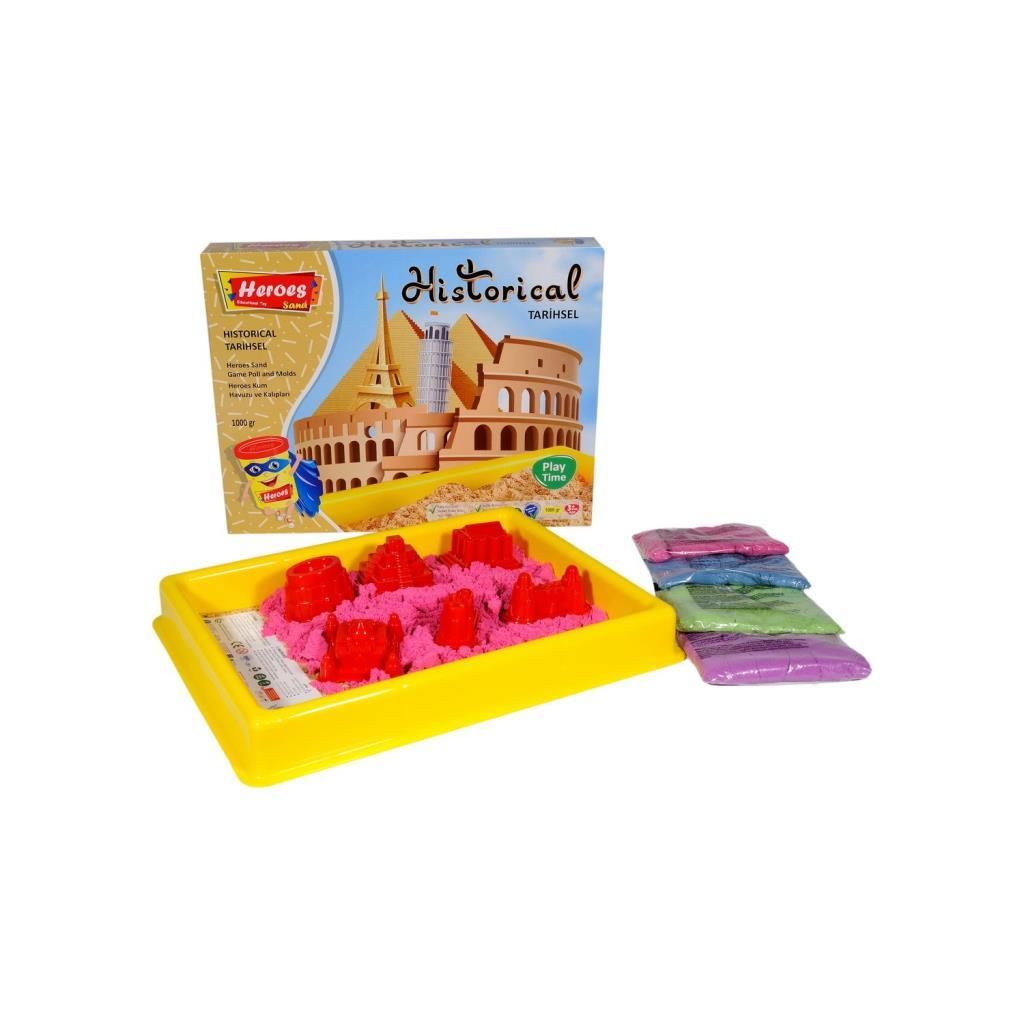 Heroes KUM-012 Heroes Büyük Kum Havuzutarihsel Kalıplar 1000 gr Kumlu Set