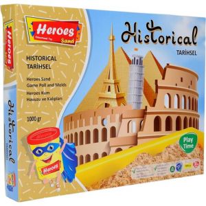 Heroes KUM-012 Heroes Büyük Kum Havuzutarihsel Kalıplar 1000 gr Kumlu Set