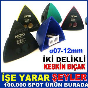 NOKİ ÜÇGEN MODEL İKİ DELİKLİ KESKİN KALEMTRAŞ