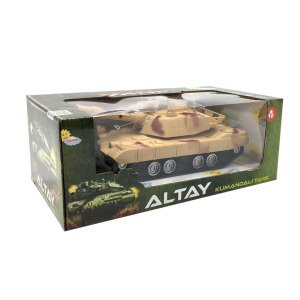 Uzaktan Kumandalı Oyuncak Işıklı Askeri Tank 16cm Altay Tank Kumandalı