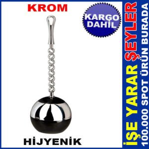 F110 FLORA WC TOMBUL KROM KLOZET FIRÇA TAKIMI KD