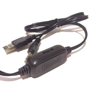 Kerasus Mini 2.0 USB Hoparlör Kr 1001 Ses Ayarlı Hoparlör Işıklı Bilgisayar Oyuncu Hoparlörü Siyah