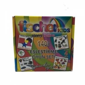 Fischer Kids 140 Parça Türkçe İngilizce Eşleştirme Oyun Seti Eğlenirken Öğren