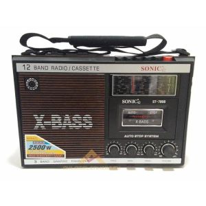 2500W BÜYÜK BOY RADYO ve KASET ÇALAR RADYOLU TEYP ST-7808