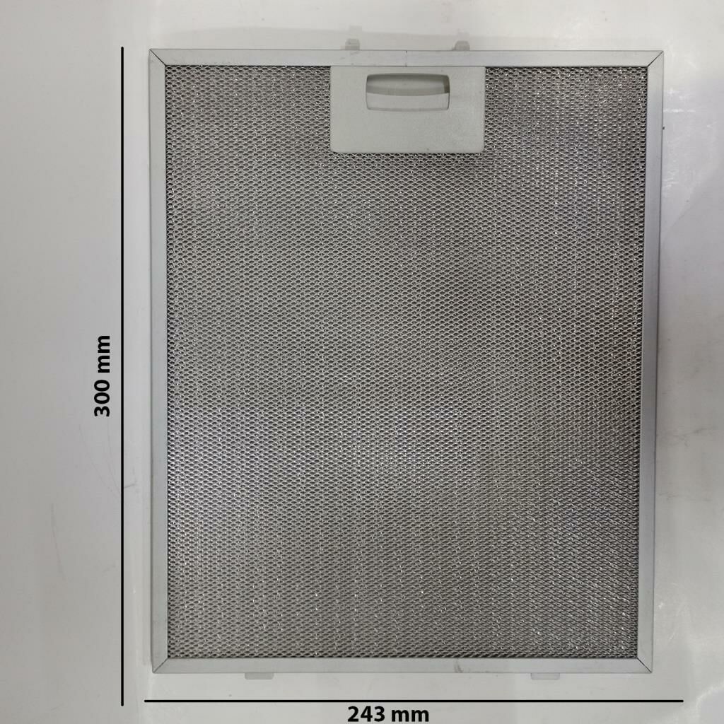 Davlumbaz 300mmx243mm Arka Ara 12.4 CM İki Tırnaklı Aspiratör Filtresi
