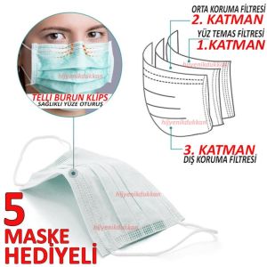 Prenses Kız Figürlü Yüz Koruyucu Çocuk Siperliği 5 Maske Hediyeli Koruyucu Camlı Sağlıklı Yaşam Seti