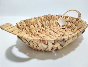 %100 DOĞAL DEKORATİF HASIR ÖRGÜ SEPET OVAL MODEL