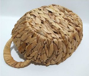 %100 DOĞAL DEKORATİF HASIR ÖRGÜ SEPET OVAL MODEL