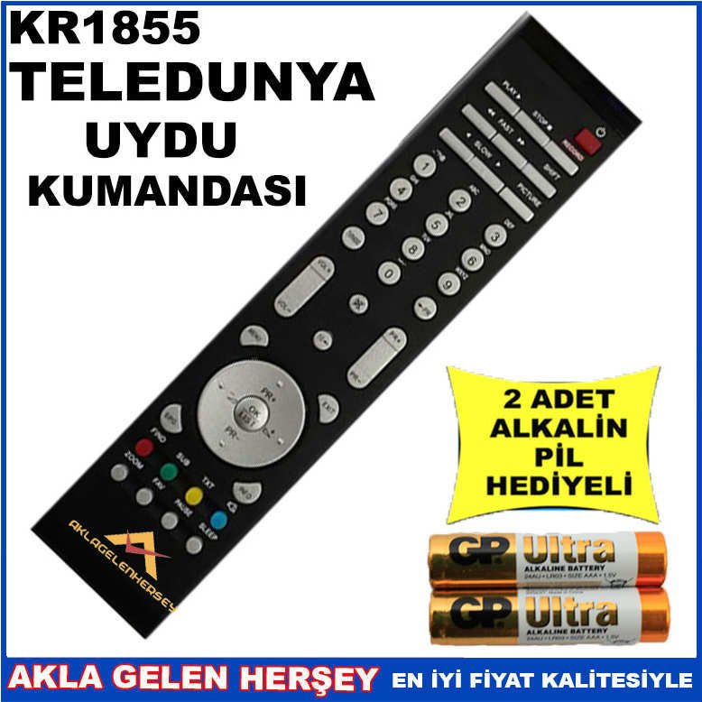 TELEDÜNYA UYDU CİHAZI Receiver KUMANDASI KR1855