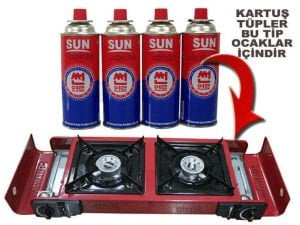 1 adet Tüp Gaz Portatif Kamp ocakları için 220gr Kartuş Bütangazı 1.Kalite TüpGaz Kore Malı