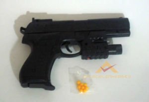 MAVİ LEDLİ BONCUK ATAN ŞARJÖRLÜ LAZER TABANCA KD