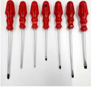 Tornavida Takımı Chrome Vanadium Sert Çelik 7 parça Tornavida Seti 4 Düz+3Yıldız