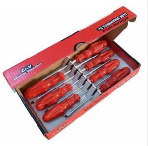 Tornavida Takımı Chrome Vanadium Sert Çelik 7 parça Tornavida Seti 4 Düz+3Yıldız