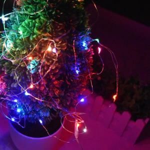 Pilli Led Işıklı Bakır Tel Yılbaşı Ağaç Süsü Dekoratif Led Işık Peri Işıkları 3 Metre