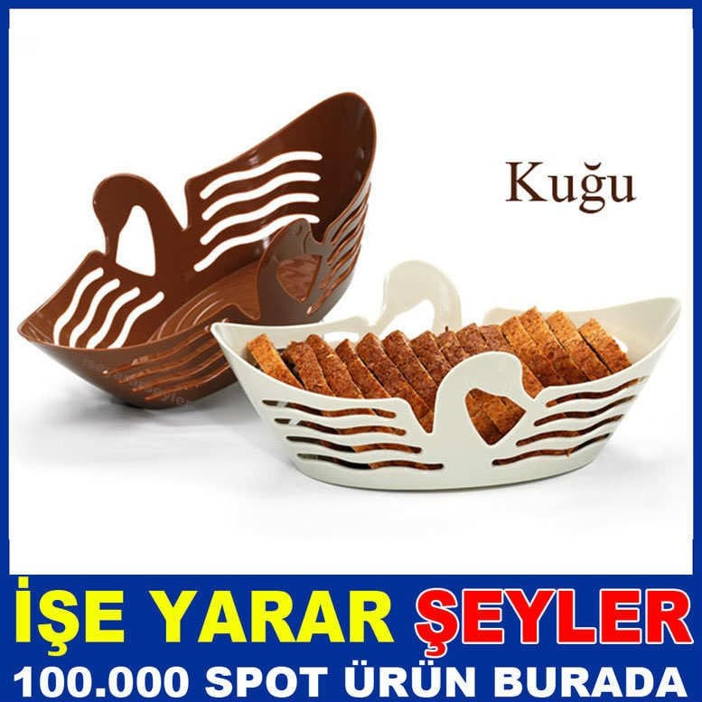 Kuğu model ekmek,meyve sepeti.Şık ve Sağlam en kaliteli plastikten üretim suda yüzen kuğu ekmeklik