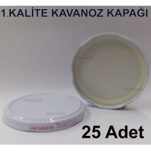 25 adet Kaliteli Cam Konserve Kavanoz Kapağı 82mm Kavanoz için