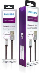 PHILIPS DLC2508B 1.2M LIGHTNING ÖRME MFI USB KABLO