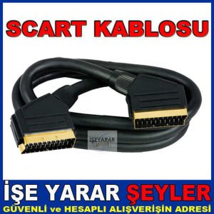 SCART SCART UYDU DVD BAĞLANTI GÖRÜNTÜ KABLOSU