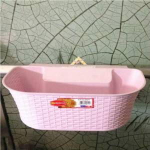 34x17cm Boyutunda 11cm Yüksekliğinde Oldukça Kullanışlı Çok Amaçlı Hasır Askılı Çöp Kovası