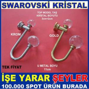 Swarovski Kristal Renso-Perde Kancası U11 Ortaby