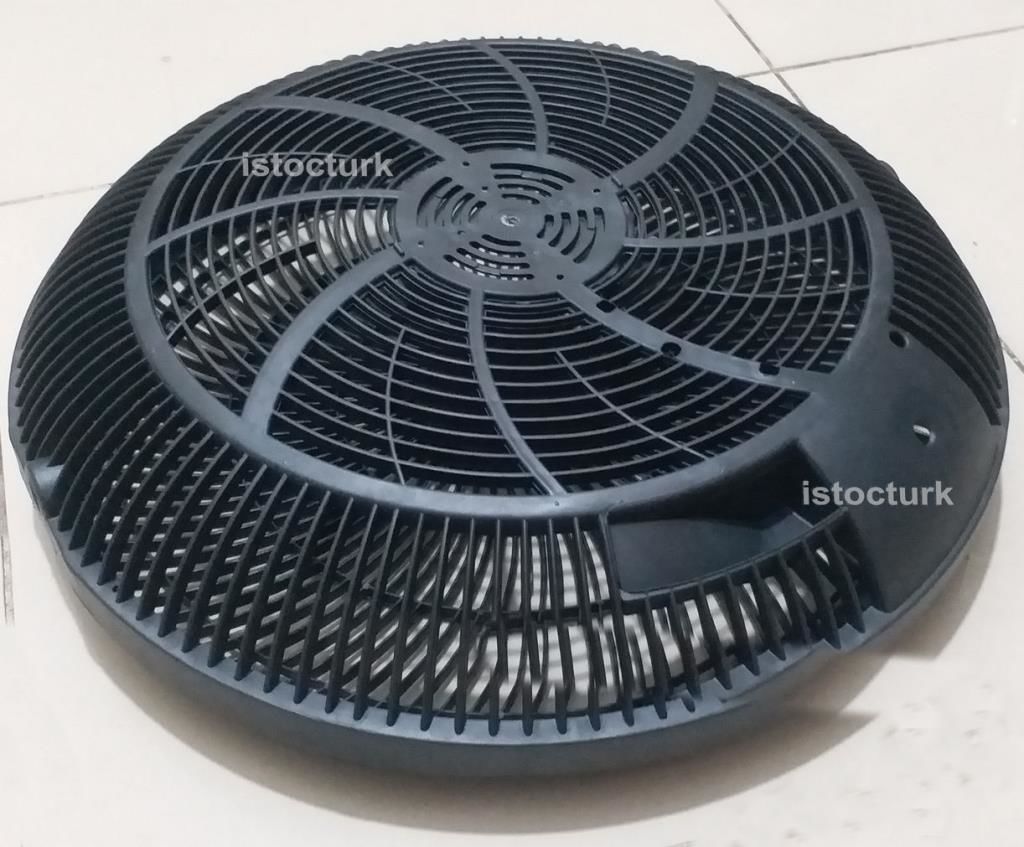 2li Set 22''inç MCS Vantilatör Yedek Parçası Motor Bağlama Kafesi Arka Panjur ile Ön Hava Panjuru Set