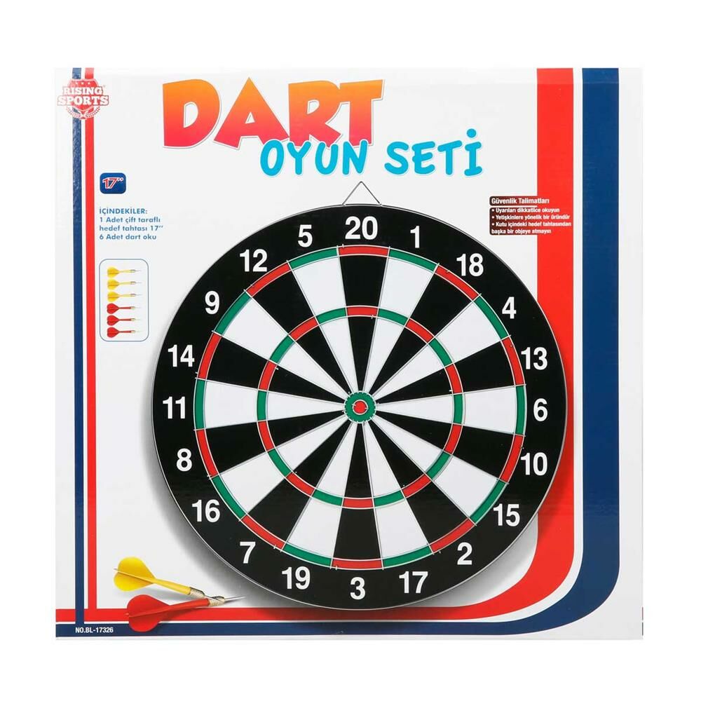 Kutulu Çivili 41,5 Cm Dart Oyun Seti