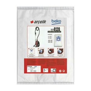 5 Adet Arçelik Beko TT4120 Elektrikli Süpürgelerine Uygun Sağlıklı Uzun Ömürlü Bez Toz Torbası