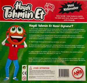 Tabu Stil Oyun Haydi Tahmin Et Oyunu Eğlenceli Yeni Nesil Aile Zeka Grup Oyunu