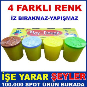 PLAY-DOUGH 4 FARKLI RENK 4'LÜ ÇOCUK OYUN HAMURU -3
