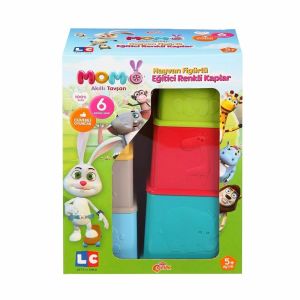 Akıllı Tavşan Momo Eğitici Renkli Kaplar