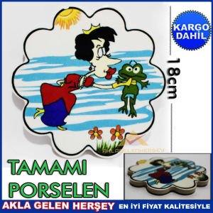 KURBAĞAPRENS 18cm KALIN PORSELEN KAYMAZ NİHALE K