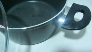 20cm Döküm Alüminyum Granit Tencere Full Granit Kaplama Cam Kapakli Ezme Alüminyum Derin Tencere
