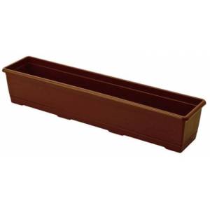 Plastikten Üretim 75cm Dikdörtgen Renkli Plastik Balkon Saksısı Rengarenk Çiçek Saksıları