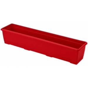 Plastikten Üretim 75cm Dikdörtgen Renkli Plastik Balkon Saksısı Rengarenk Çiçek Saksıları