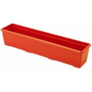 Plastikten Üretim 75cm Dikdörtgen Renkli Plastik Balkon Saksısı Rengarenk Çiçek Saksıları