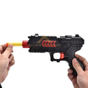 20cm 2in1 Nerf Style Hem Yumuşak Mermi Hem Su Topu Atan Silah Oyuncak Nerf Paintball Tabancası-1