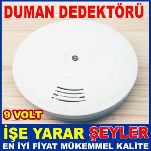 9 VOLT PİL İLE ÇALIŞIR 85 DB DUMAN DEDEKTÖRÜ
