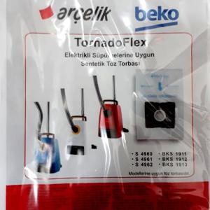 Elyaf Elektrikli Süpürge Toz Torbası Plastik Kartuşlu Arçelik Beko 5 adet