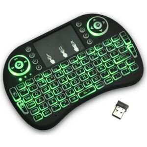 Işıklı Kablosuz Mini Klavye SmartTV Televizyon PS3 Dokunmatik