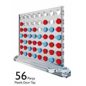 2 Kişilik Büyük Boy 56 Parça Şeffaf hedef 5 Oyun Takımı