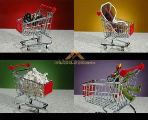 MİNİ GERÇEKÇİ ALIŞVERİŞ MARKET ARABASI ŞEKLİNDE DEKORATİF KALEMLİK