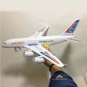 AIRBUS A380 Işıklı ve Müzikli Büyük Boy 6 Parçaya Ayrılabilen Uçak 360º Derece Döner Tekerlekli-1